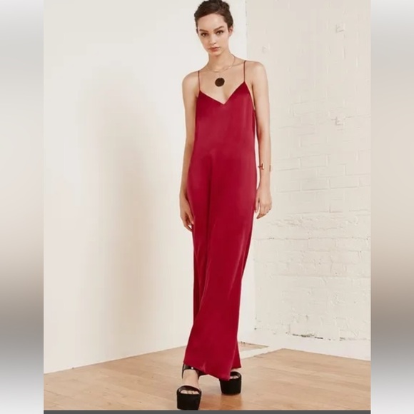 Reformation Dresses & Skirts - 🛑SOLD REFORMATION Silk Slip Maxi Dress in Jewel Tone Red Size S